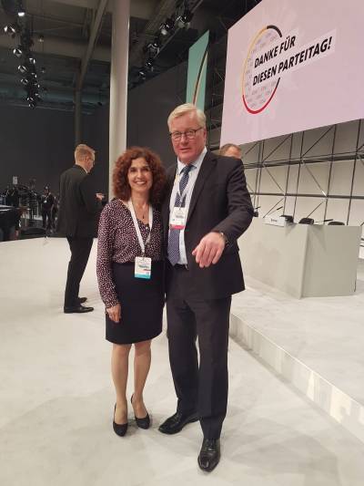 Banafsheh Nourkhiz (Kandidatin fr Salzgitter-Lebenstedt und Broistedt) mit dem CDU-Landesvorsitzendem Bernd Althusmann. 