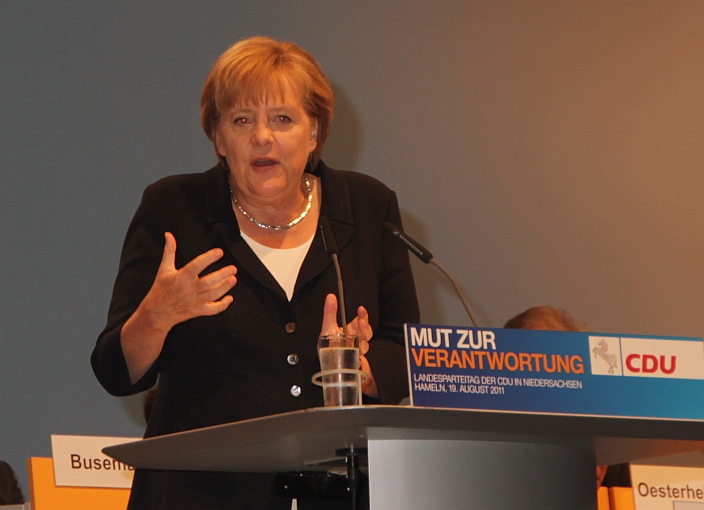 Bundeskanzlerin Dr. Angela Merkel auf dem Landesparteitag